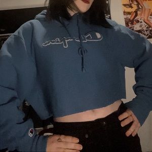 Cropped champion hoodie